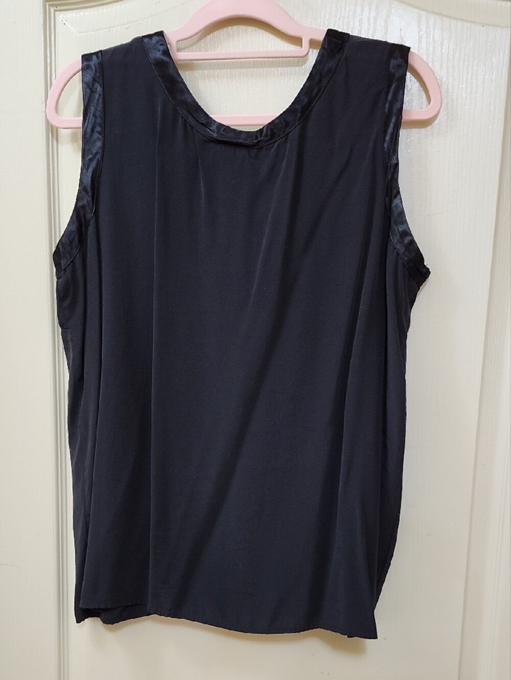Vintage Cindy Collins Black Sleeveless Blouse - Picture 4 of 4